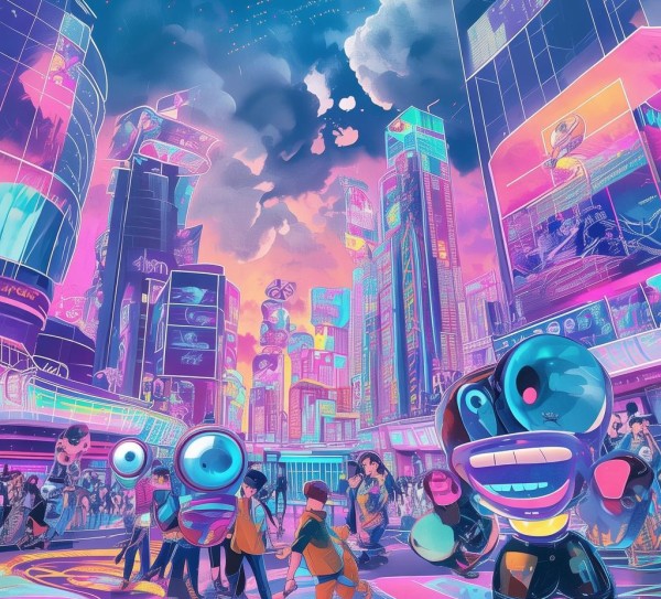 抖音科技动态与可爱的壁纸艺术